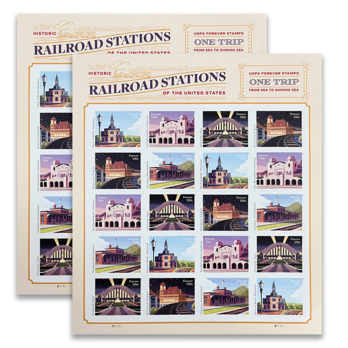 Railroad Stations, 100 Pcs