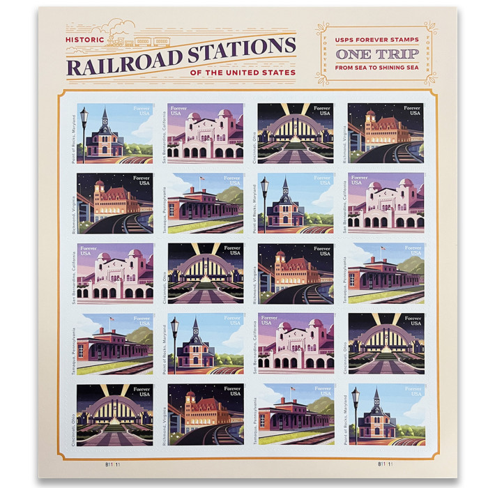 Railroad Stations, 100 Pcs