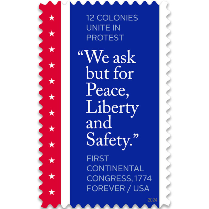 First Continental Congress, 1774 Stamps