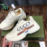 Gucci Men Women Shoes Luxury Brand Fashion Sneakers Rhyton Sneaker with Original Box