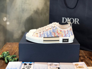 Dior Men Women Shoes Casual Luxury Brand B23 Low-Top Sneaker Multicolor Dior Oblique Canvas