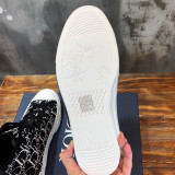 Dior Men Women Shoes Sneakers Luxury Brand B23 Sneakers High-Top Sneaker White Rhinestones with Original Box