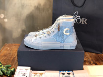 Dior Men Womens Mens Shoes Sneakers Luxury Brand Unisex Design B23 High-Top Sneaker with Box