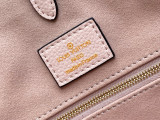 Louis Vuitton Womens Bags Handbags ONTHEGO MM Luxury Brand Pink Embossed grained cowhide leather