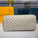 Louis Vuitton Womens Bags Handbags Luxury Brand LV NEVERFULL GM Beige Damier Azur Canvas N41360