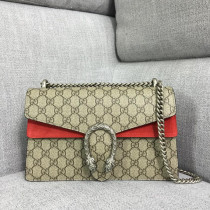 Copy Gucci Womens Bags Crossbody Shoulder Messenger Bags Luxury Brand Dionysus small shoulder bag 400249 with Original Box, Red