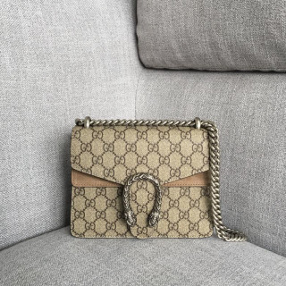 Gucci Womens Bags Crossbody Shoulder Messenger Bags Luxury Brand Dionysus Mini shoulder bag 421970 with Original Box, Beige