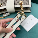 Gucci Womens Bags Shoulder Messenger Bag Luxury Brand GG Supreme Padlock GG small shoulder bag with Original Box 498156 KHNKG 9761