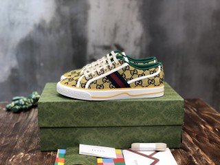 Gucci Womens ManShoes Fashion Type Luxury Brand Leather Gucci Tennis 1977 low top sneaker with Original Box