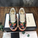 Gucci Distressed Screener Sneakers Men Womens Shoes