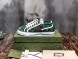 Gucci Womens ManShoes Fashion Type Luxury Brand Leather Gucci Tennis 1977 low top sneaker with Original Box