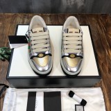 Gucci Distressed Screener Sneakers Men Womens Shoes