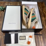 Gucci Distressed Screener Sneakers Men Womens Shoes