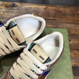 Gucci Distressed Screener Sneakers Men Womens Shoes