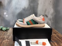 Gucci Distressed Screener Sneakers Men Womens Shoes