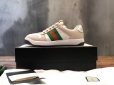 Gucci Distressed Screener Sneakers Men Womens Shoes