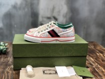 Gucci Womens ManShoes Fashion Type Luxury Brand Leather Gucci Tennis 1977 low top sneaker with Original Box