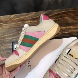 Gucci Distressed Screener Sneakers Men Womens Shoes