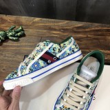 Copy Gucci Womens ManShoes Fashion Type Luxury Brand Leather Gucci Tennis 1977 low top sneaker with Original Box