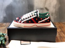 Copy Gucci Womens ManShoes Fashion Type Luxury Brand Leather Gucci Tennis 1977 low top sneaker with Original Box