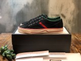 Copy Gucci Womens ManShoes Fashion Type Luxury Brand Leather Gucci Tennis 1977 low top sneaker with Original Box