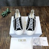 Dior Men Shoes Casual Luxury Brand B23 Low-Top Sneaker Reflective Gray Dior Oblique Canvas