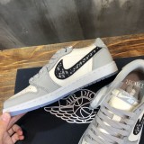 Dior Men Shoes Sneakers Air Jordan AJ1 aj1 Dior x Air Jordan 1 low top shoes