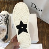 Dior Men Shoes Casual Luxury Brand B23 Low-Top Sneaker Reflective Gray Dior Oblique Canvas