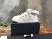 Dior Oblique Jacquard Dior B27 High-TOP sneakers Smooth Calfskin shoes