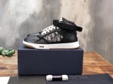 Dior Oblique Jacquard Dior B27 High-TOP sneakers Smooth Calfskin shoes