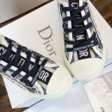 Dior Men Shoes Casual Luxury Brand B23 Low-Top Sneaker Reflective Gray Dior Oblique Canvas