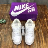 Nike SB Dunk Low Retro White/Black Sneakers Men Womens Shoes with Original Box