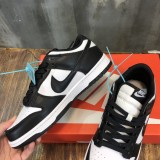 Nike SB Dunk Low Retro White/Black Sneakers Men Womens Shoes with Original Box