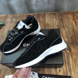 Chanel Women Shoes Sneakers Lace-Up Design Luminous Luxury Brand Sports Shoes with Original Box