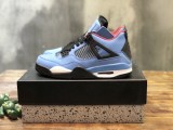 Nike Air Jordan 4 University Blue Sneakers Men Womens Shoes 4822K15 with Original Box