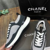 Chanel Women Shoes Sneakers Lace-Up Design Luminous Luxury Brand Sports Shoes with Original Box