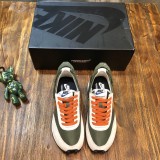 CLOT x Sacai x Nike LDV Waffle Daybreak Net/Orange Blaze-Deep Red-Green Sneakers Men Womens Shoes