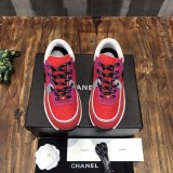 Chanel Women Shoes Sneakers Lace-Up Design Luminous Luxury Brand Sports Shoes with Original Box