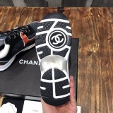 Chanel Women Shoes Sneakers Lace-Up Design Luminous Luxury Brand Sports Shoes with Original Box