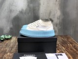 Chanel Casual Sneaker with Laces Low top Cancas Woman Shoes with box Black