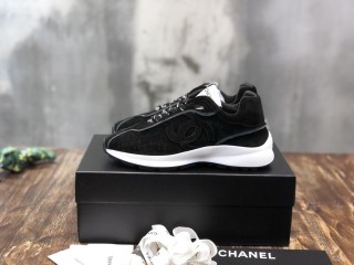 Chanel Women Shoes Sneakers Lace-Up Design Luminous Luxury Brand Sports Shoes with Original Box