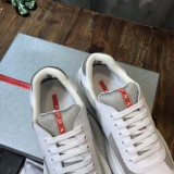 Prada Men Shoes Luxury Brand Sneakers New America'S Cup Bike Fabric Sneakers with Original Box