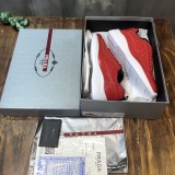 Prada Men Shoes Luxury Brand Sneakers New America'S Cup Bike Fabric Sneakers with Original Box