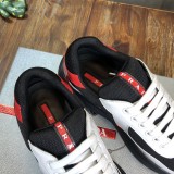 Prada Men Shoes Luxury Brand Sneakers New America'S Cup Bike Fabric Sneakers with Original Box