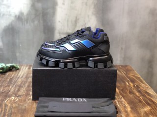 Prada Mens Shoes Sneakers Casual Shoes for Men Luxury Brand Breathable Fashion Cloudbust Thunder Technical Fabric Sneakers with Original Box