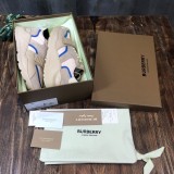 Burberry Men Shoes Fashion Sneakers Luxury Brand Vintage Cotton Sneaker with Original Box