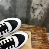 Burberry Men Shoes Fashion Sneakers Luxury Brand Vintage Cotton Sneaker with Original Box