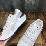 Burberry Men Shoes Fashion Sneakers Luxury Brand Vintage Cotton Sneaker with Original Box