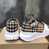 Burberry Men Shoes Fashion Sneakers Luxury Brand Vintage Cotton Sneaker with Original Box