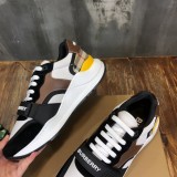 Burberry Men Shoes Fashion Sneakers Luxury Brand Vintage Cotton Sneaker with Original Box